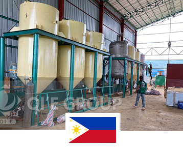 Procesamiento de aceite de palma en Filipinas